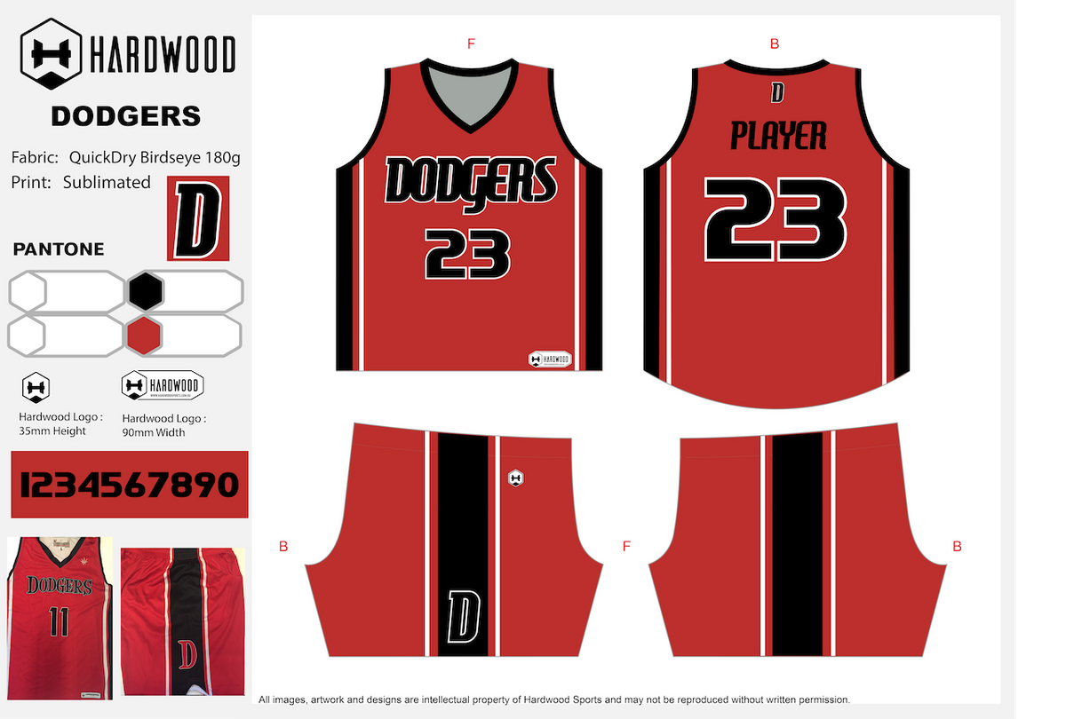 Dodgers basketball outlet jersey