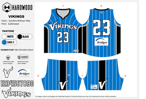 Vikings Basketball Uniform Set