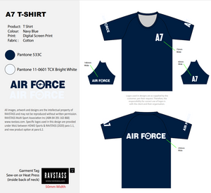 A7 Air Force Blue Shirt (Cotton T)