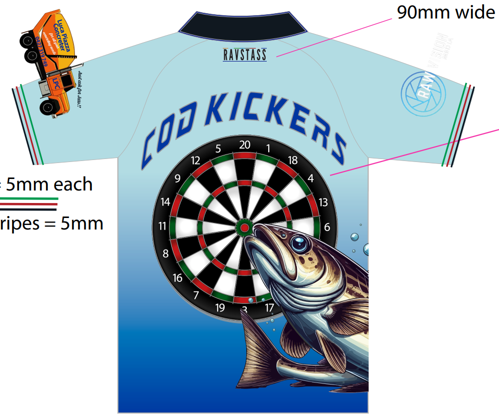 Cod Kickers Darts Polo Shirt