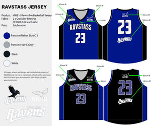 Sponsor RAVSTASS Basketball Uniform Team Set