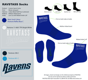 RAVSTASS Blue Sports Socks