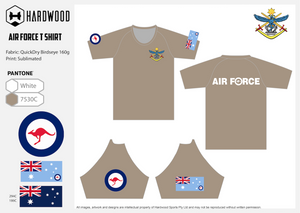 Air Force PT Shirt Khaki (Birdseye Mesh)