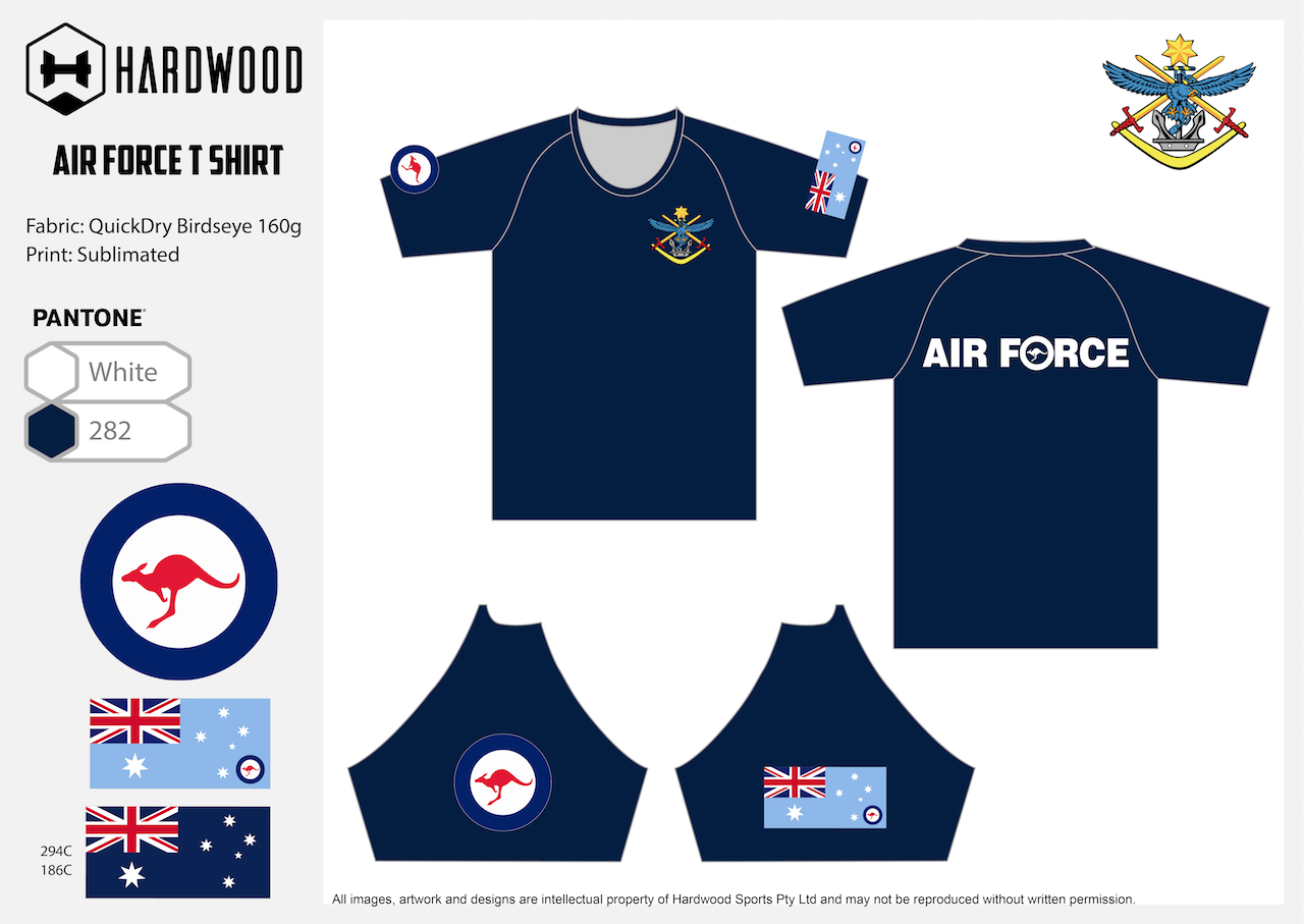air force pt gear Air Force PT Shirt Blue (Birdseye Mesh) – RAVSTASS