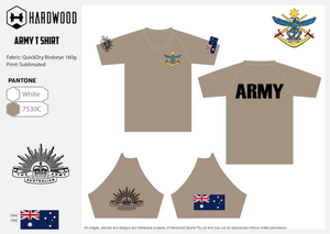 Army PT Shirt Khaki (Birdseye Mesh)