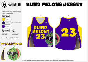 Blind Melons Basketball Jersey