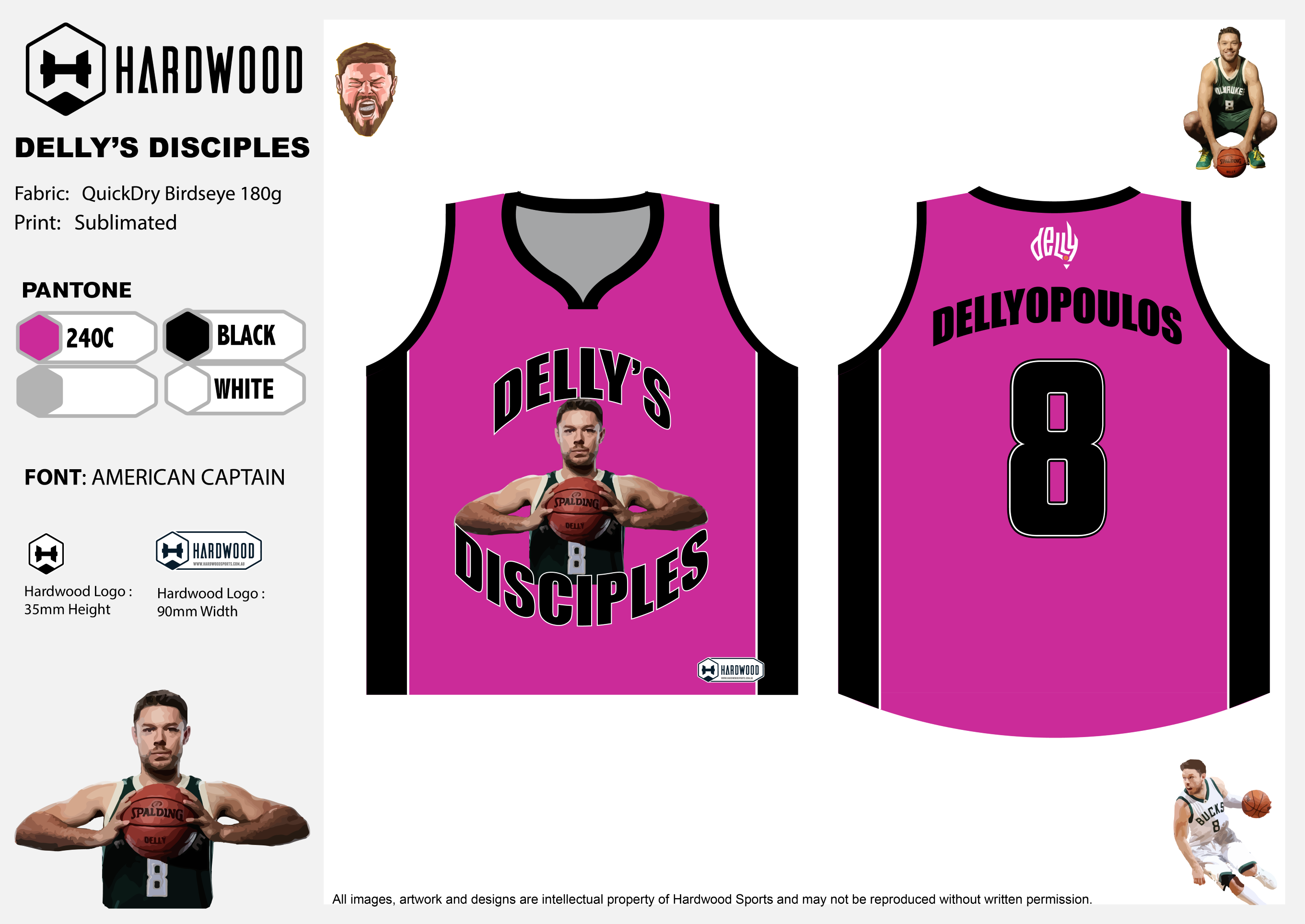 Delly's Disciples Basketball Jersey Only