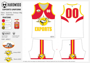 Exports Basketball Uniform Set