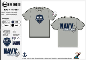 Navy Basketball Shirt (Grey)