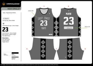 East Coast Baye Basketball Uniform Set