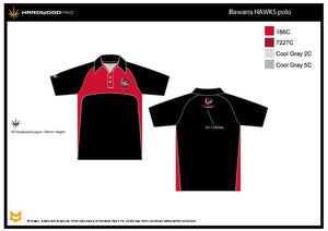 Illawarra Hawks Black Polo Shirt