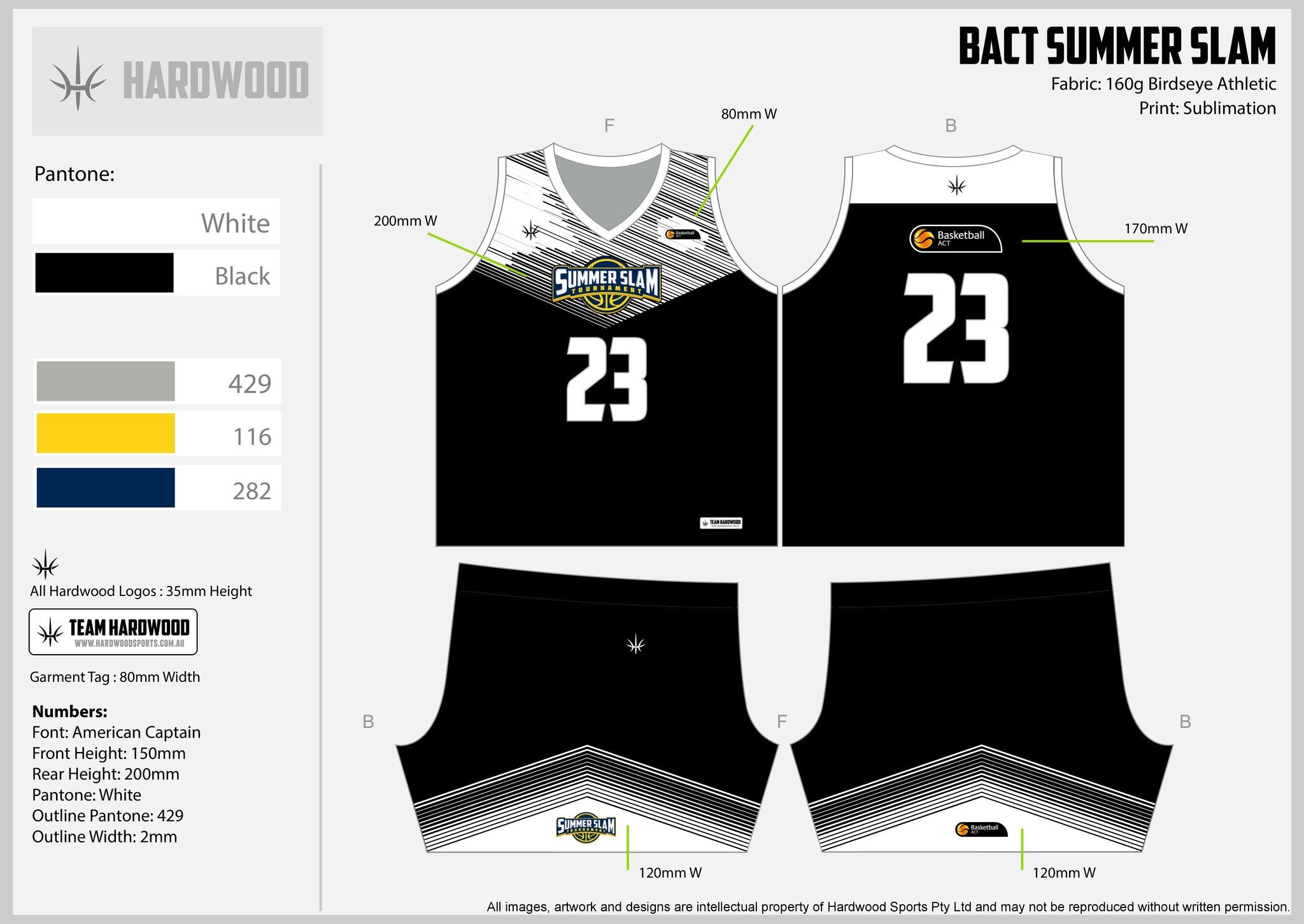 BACT Summer Slam Black Uniform Set