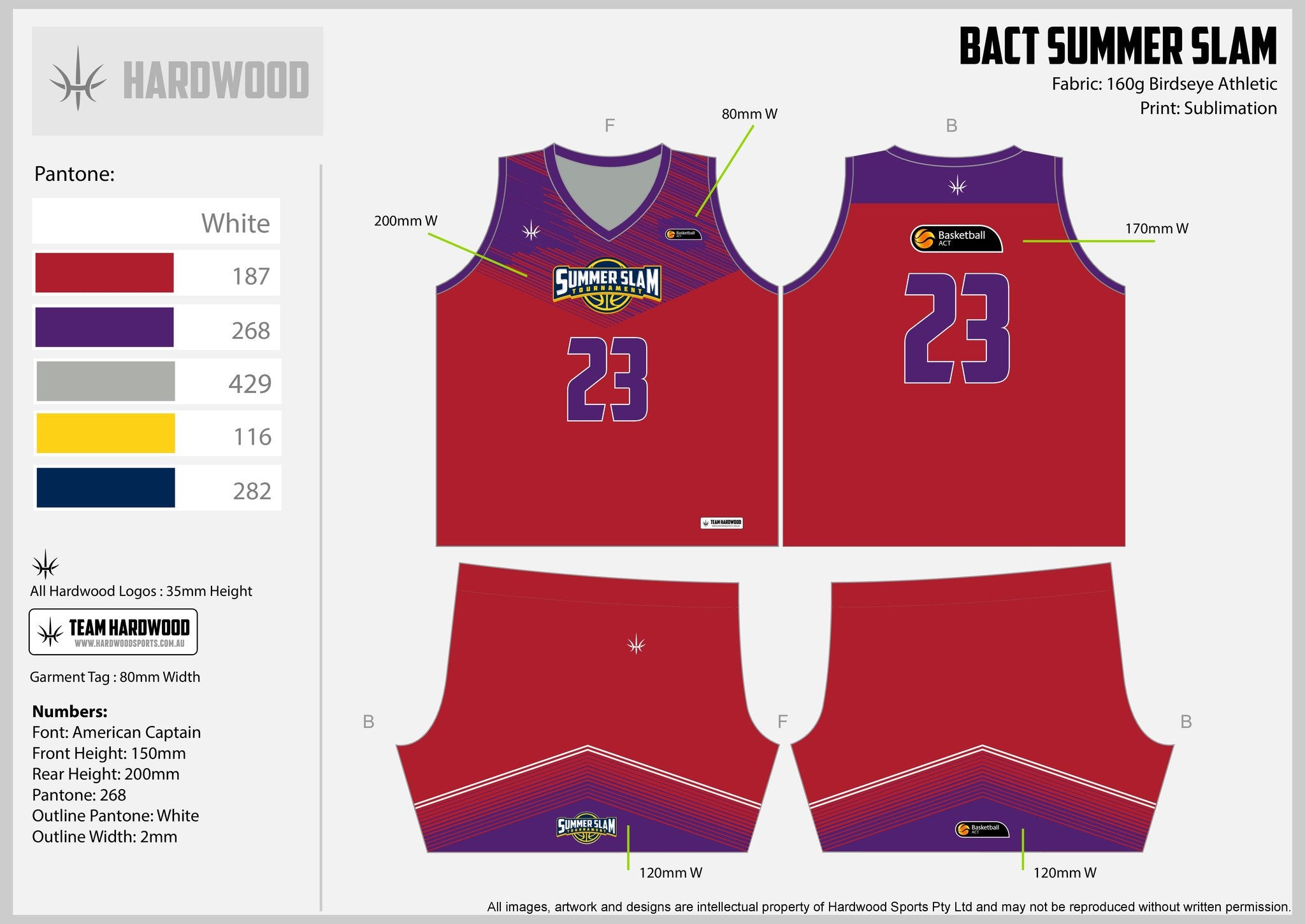 BACT Summer Slam Red Uniform Set