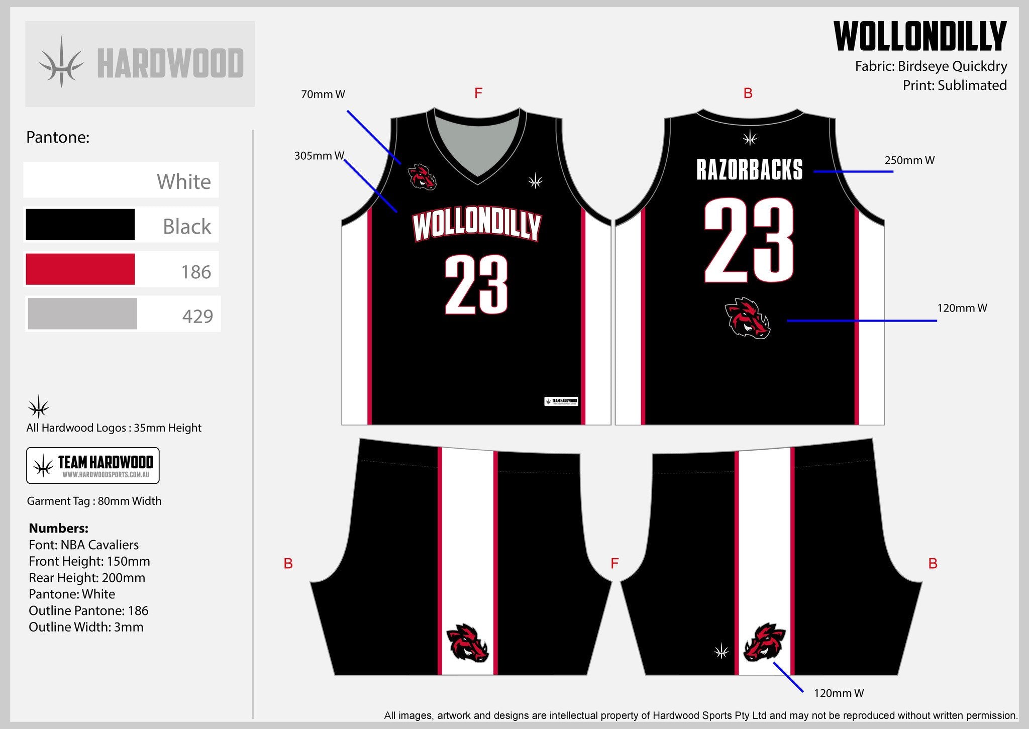 Wollondilly Basketball Uniform Set