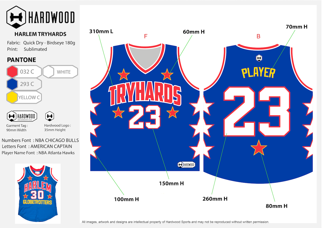 Tryhards Basketball Jersey