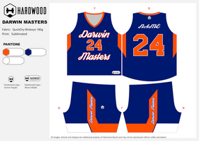 Darwin Masters Basketball Uniform Set