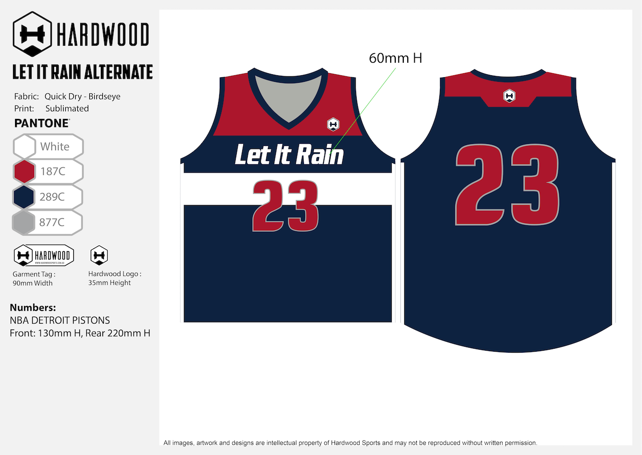 Let it Rain (Alternate) Basketball Jersey
