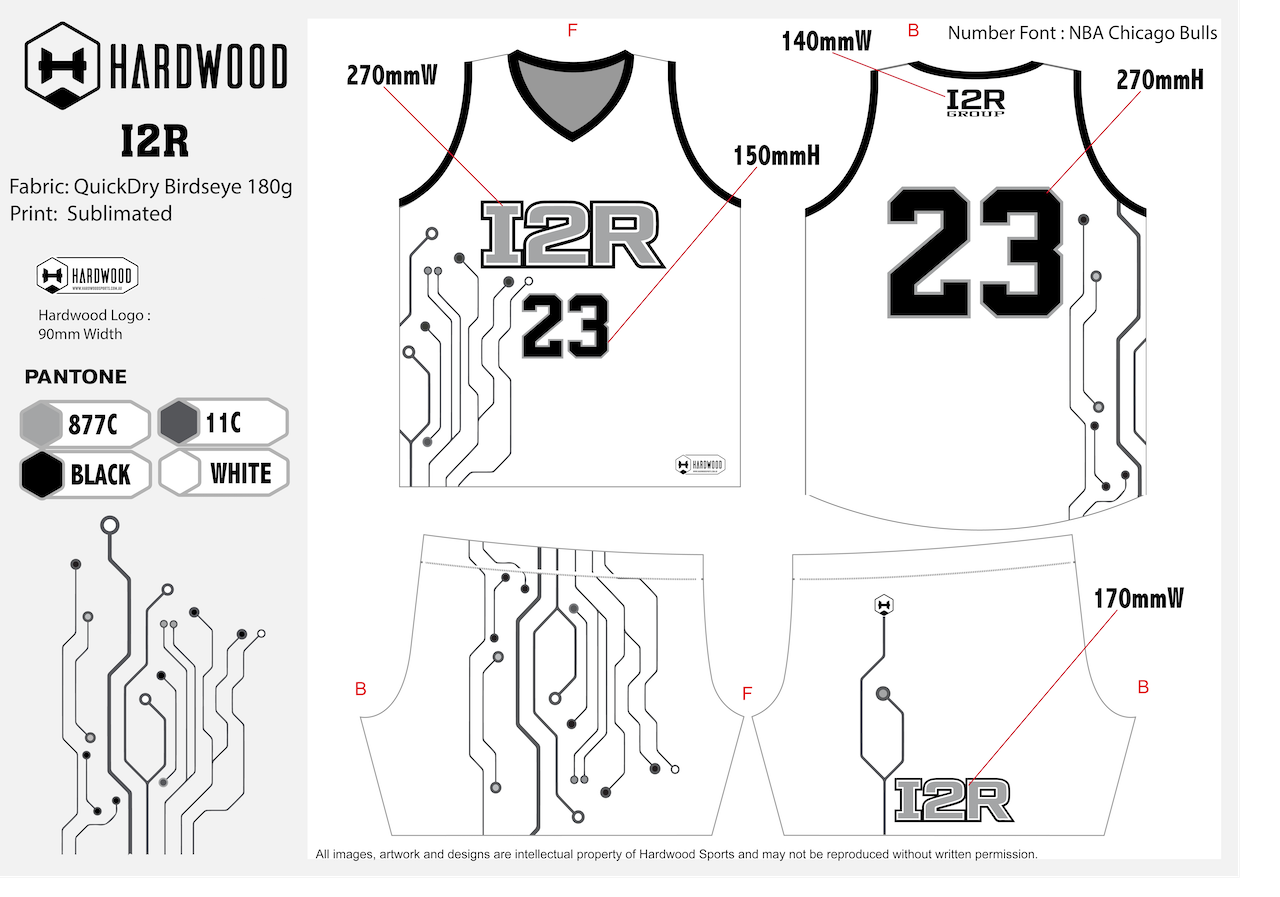 I2R Basketball Uniform Set
