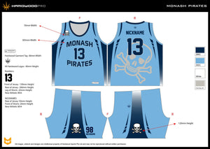 Monash Pirates Basketball Uniform Set