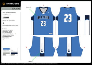 Blazers Basketball Uniform Set