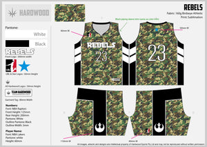 Rebels Basketball Uniform Set