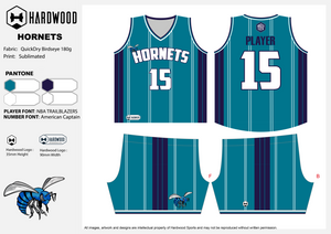 Hornets Basketball Teal Uniform Set