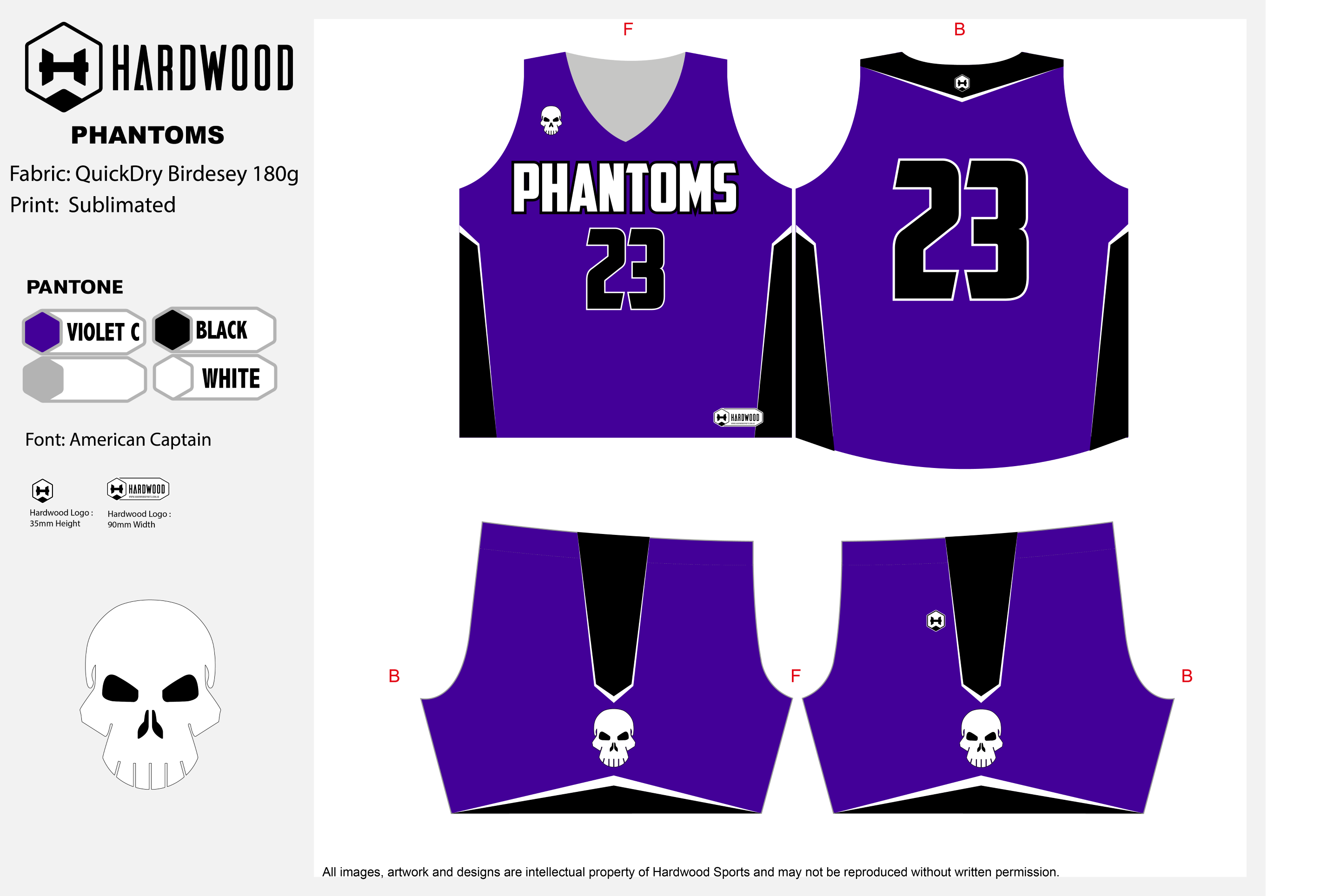 Phantoms Basketball Uniform Set