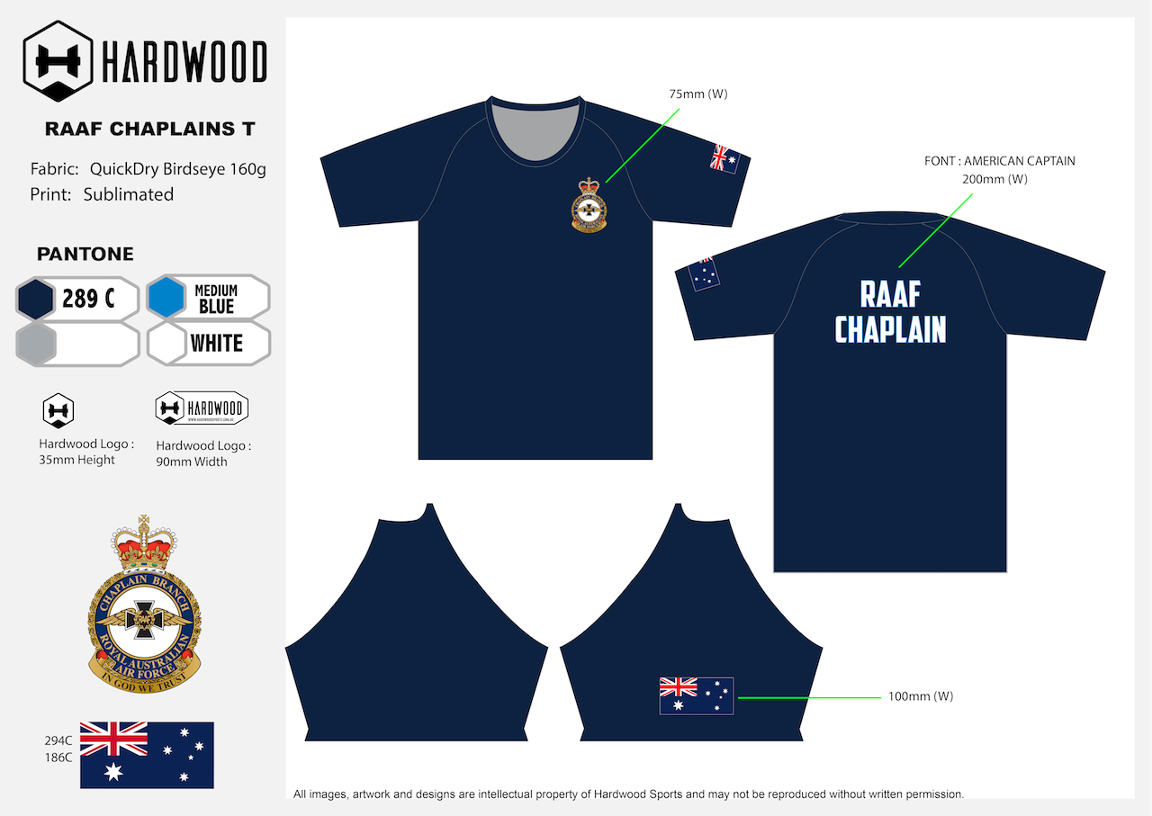 RAAF Air Force Chaplain Shirt (Birdseye Mesh)