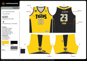 5RAR Army Tigers Basketball Uniform Set